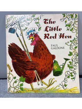 "The Little Red Hen" Paul Galdone Vintage Childrens Book Scholastic 1973 Softcov